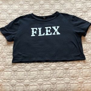 FLEX black crop top
